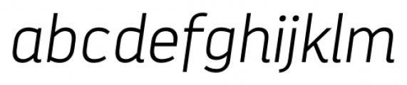 Darwin Alt Extra Light Italic Font LOWERCASE