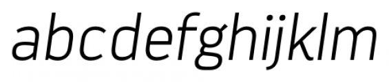 Darwin Extra Light Italic Font LOWERCASE