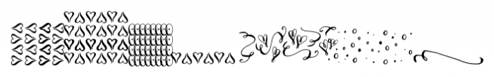 Dasha Pattern Font LOWERCASE