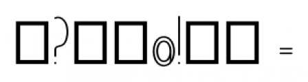 Datura Regular Font OTHER CHARS