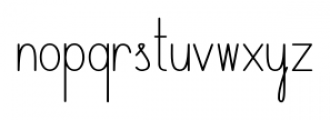 Datura Regular Font LOWERCASE