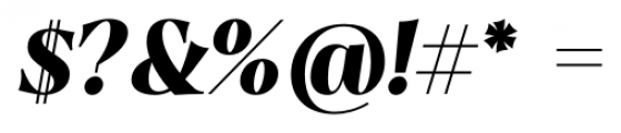 Dawnora Bold Italic Font OTHER CHARS