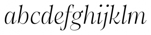 Dawnora Light Italic Font LOWERCASE