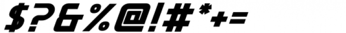 Dabi Black Italic Font OTHER CHARS