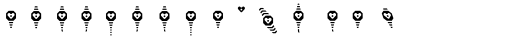 Dabu Heart Font LOWERCASE