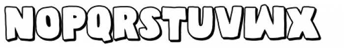 Daddy in space Shadow Font LOWERCASE