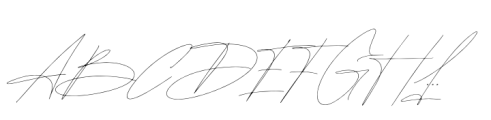 Daenerys Signature Font UPPERCASE