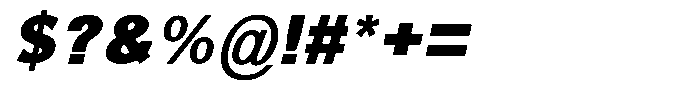 Dafe Ranst Black Italic Font OTHER CHARS