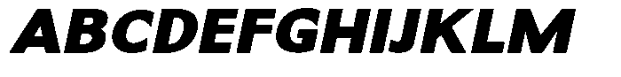 Dafe Ranst Black Italic Font UPPERCASE