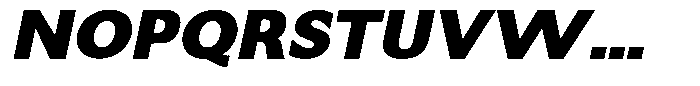 Dafe Ranst Black Italic Font UPPERCASE