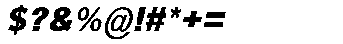 Dafe Ranst Extra Bold Italic Font OTHER CHARS