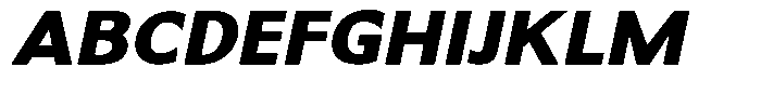 Dafe Ranst Extra Bold Italic Font UPPERCASE