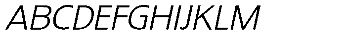 Dafe Ranst Extra Light Italic Font UPPERCASE