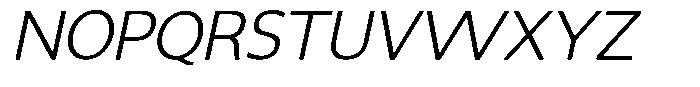 Dafe Ranst Extra Light Italic Font UPPERCASE