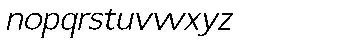 Dafe Ranst Extra Light Italic Font LOWERCASE