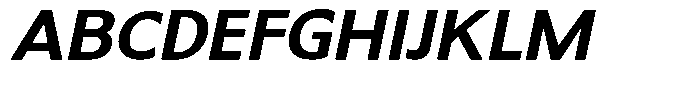 Dafe Ranst Semi Bold Italic Font UPPERCASE