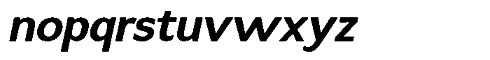 Dafe Ranst Semi Bold Italic Font LOWERCASE