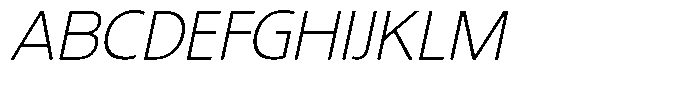 Dafe Ranst Thin Italic Font UPPERCASE