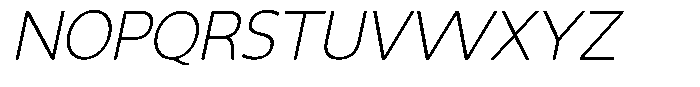 Dafe Ranst Thin Italic Font UPPERCASE