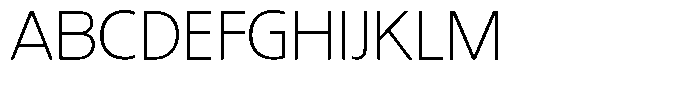 Dafe Ranst Thin Font UPPERCASE