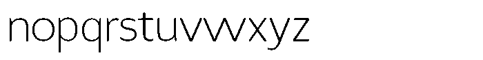 Dafe Ranst Thin Font LOWERCASE