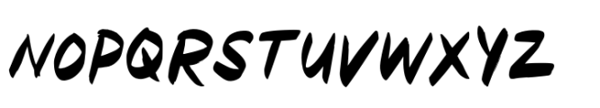 Dagkot Brush Font UPPERCASE