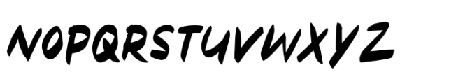 Dagkot Brush Font LOWERCASE