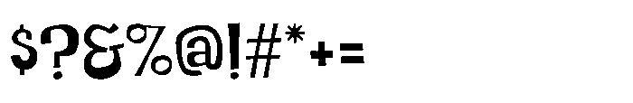 Dagnabbit Regular Font OTHER CHARS
