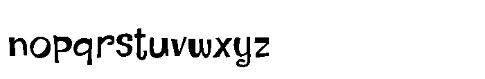 Dagnabbit Regular Font LOWERCASE