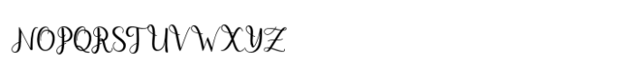 Dahlia script Font UPPERCASE