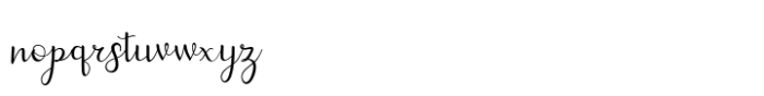Dahlia script Font LOWERCASE