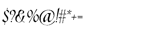Daigersun Font OTHER CHARS