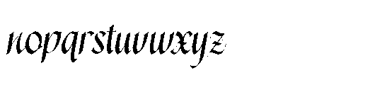 Daigersun Font LOWERCASE