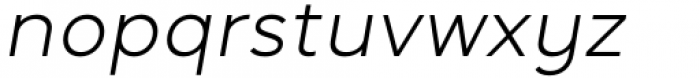 Daikon Light Italic Font LOWERCASE