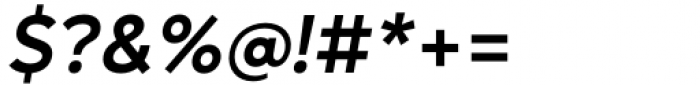 Daikon Semi Bold Italic Font OTHER CHARS