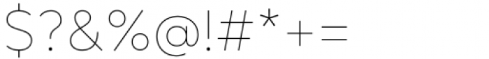 Daikon Thin Font OTHER CHARS