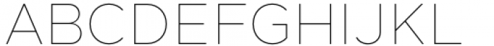 Daikon Thin Font UPPERCASE