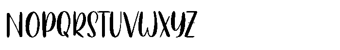 Daily Hand Font UPPERCASE