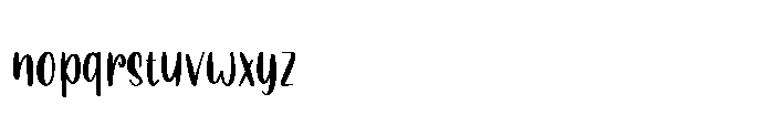 Daily Hand Font LOWERCASE