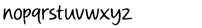 Daily Sunny Font LOWERCASE