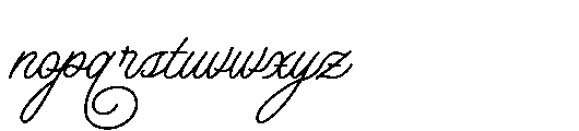 Daintyline Font LOWERCASE
