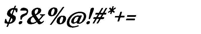 Daisler Bold Italic Font OTHER CHARS