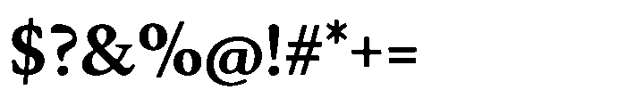 Daisler Bold Font OTHER CHARS