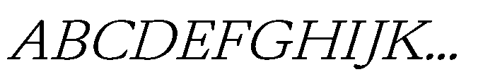 Daisler Light Italic Font UPPERCASE