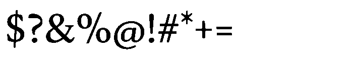 Daisler Medium Font OTHER CHARS