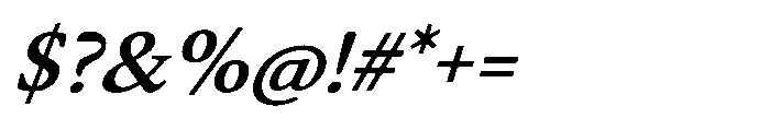 Daisler Semi Bold Italic Font OTHER CHARS