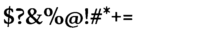 Daisler Semi Bold Font OTHER CHARS