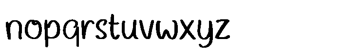 Daisy Hana Font LOWERCASE
