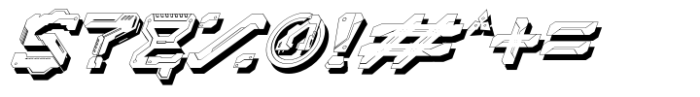 Daisyogre Italic Mecha Shadow Font OTHER CHARS