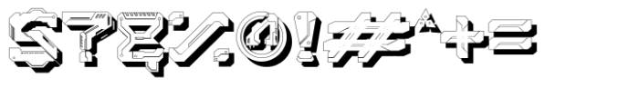 Daisyogre Mecha Shadow Font OTHER CHARS